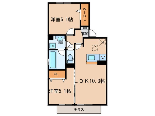 Liberty大西の物件間取画像